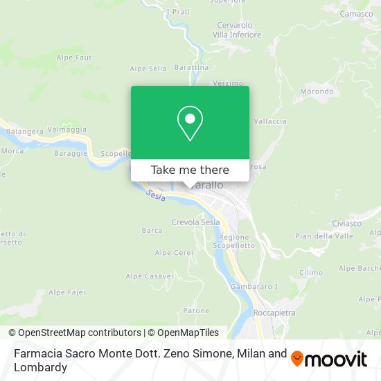 Farmacia Sacro Monte Dott. Zeno Simone map