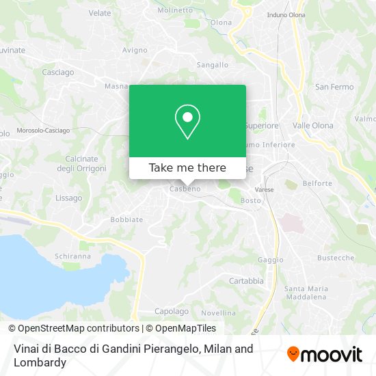 Vinai di Bacco di Gandini Pierangelo map