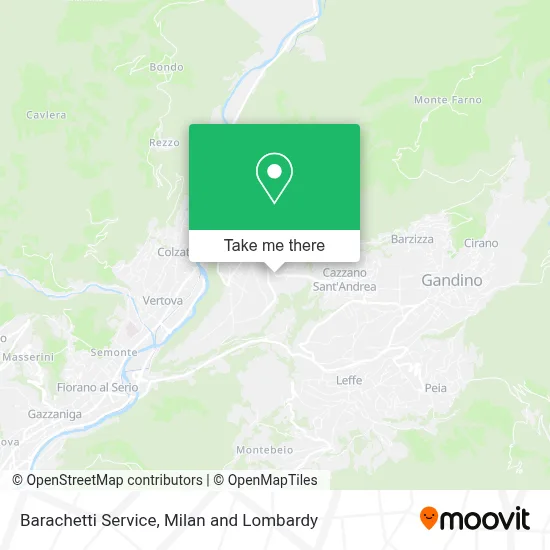 Barachetti Service map