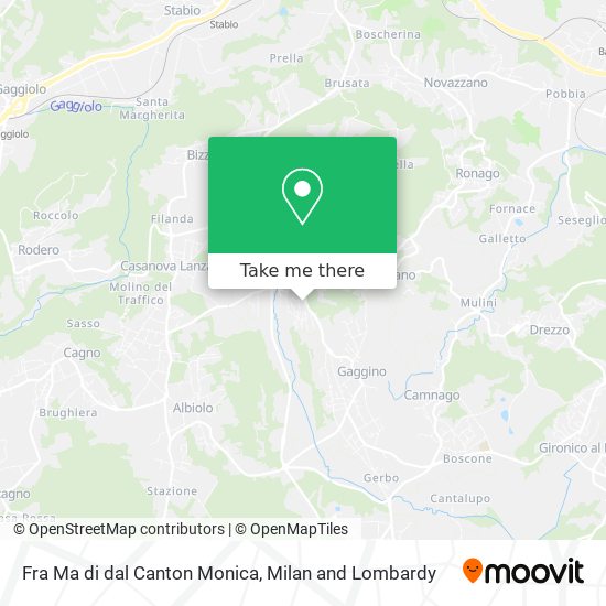 Fra Ma di dal Canton Monica map