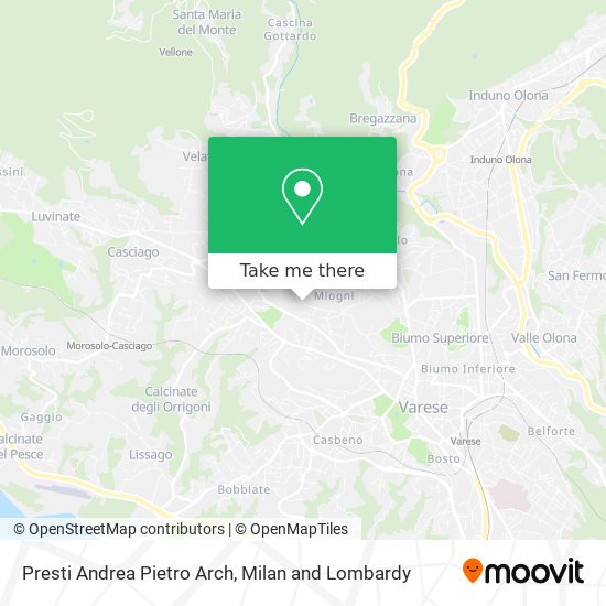 Presti Andrea Pietro Arch map