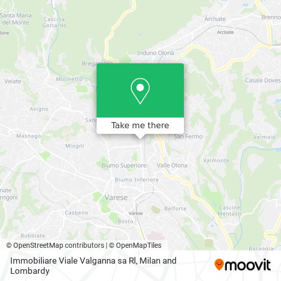 Immobiliare Viale Valganna sa Rl map