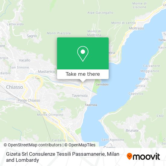 Gizeta Srl Consulenze Tessili Passamanerie map