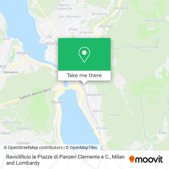 Raviolificio le Piazze di Panzeri Clemente e C. map