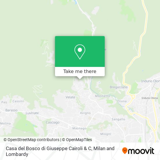 Casa del Bosco di Giuseppe Cairoli & C map