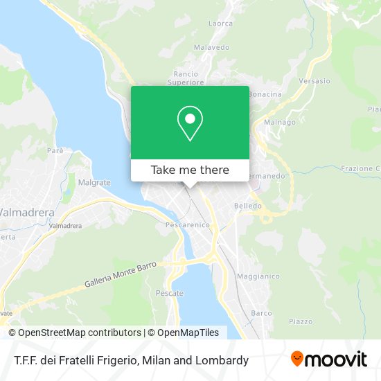T.F.F. dei Fratelli Frigerio map