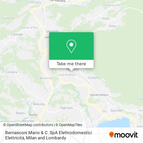 Bernasconi Mario & C. SpA Elettrodomestici Elettricità map