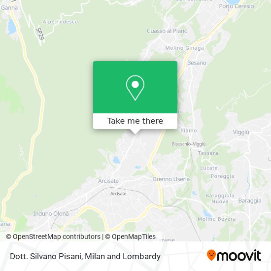 Dott. Silvano Pisani map