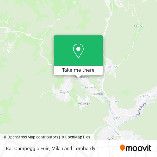 Bar Campeggio Fuin map