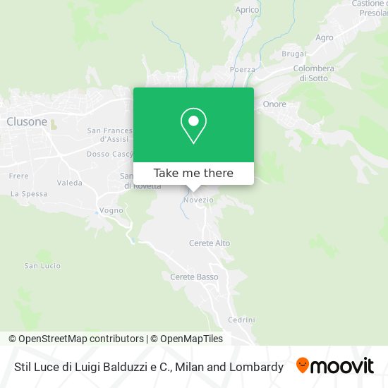 Stil Luce di Luigi Balduzzi e C. map