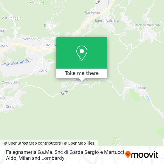 Falegnameria Ga.Ma. Snc di Garda Sergio e Martucci Aldo map