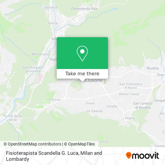 Fisioterapista Scandella G. Luca map