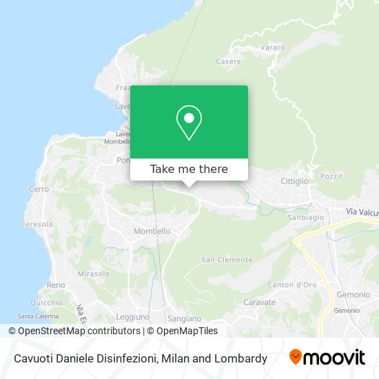 Cavuoti Daniele Disinfezioni map