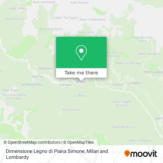 Dimensione Legno di Piana Simone map