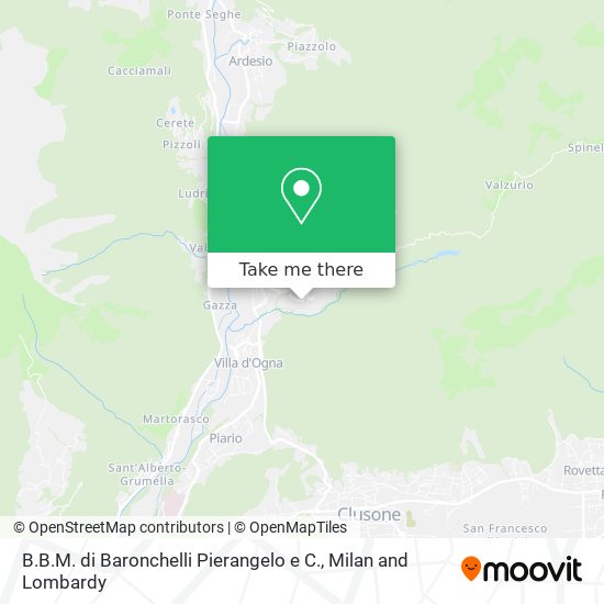 B.B.M. di Baronchelli Pierangelo e C. map