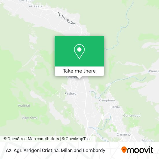 Az. Agr. Arrigoni Cristina map