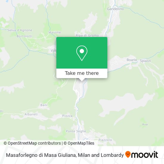 Masaforlegno di Masa Giuliana map