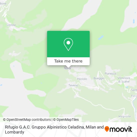Rifugio G.A.C. Gruppo Alpinistico Celadina map