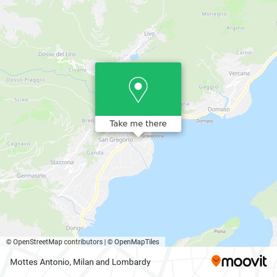 Mottes Antonio map