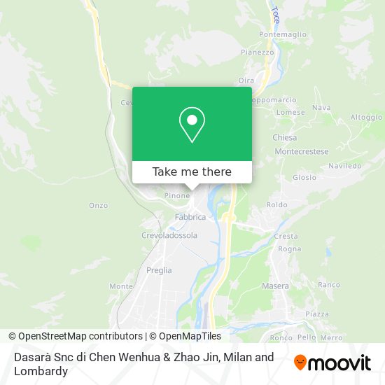 Dasarà Snc di Chen Wenhua & Zhao Jin map