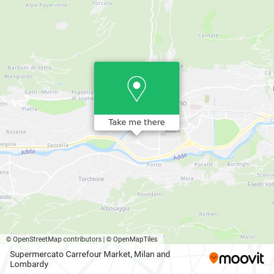 Supermercato Carrefour Market map