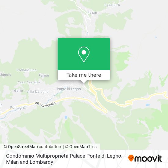 Condominio Multiproprietà Palace Ponte di Legno map