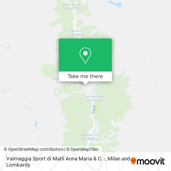 Valmaggia Sport di Matli Anna Maria & C. - map