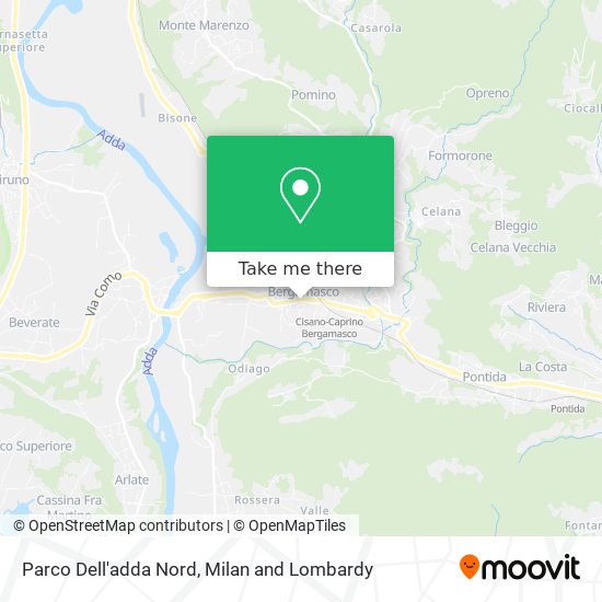 Parco Dell'adda Nord map