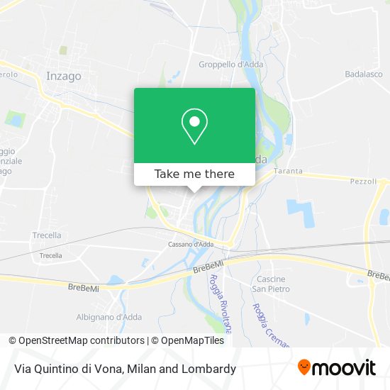Via Quintino di Vona map