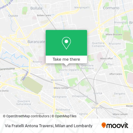 Via Fratelli Antona Traversi map
