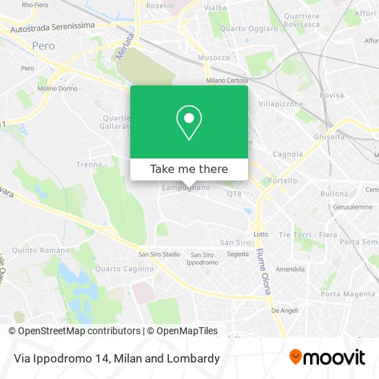 Via Ippodromo 14 map
