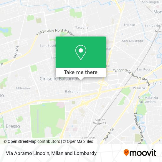 Via Abramo Lincoln map