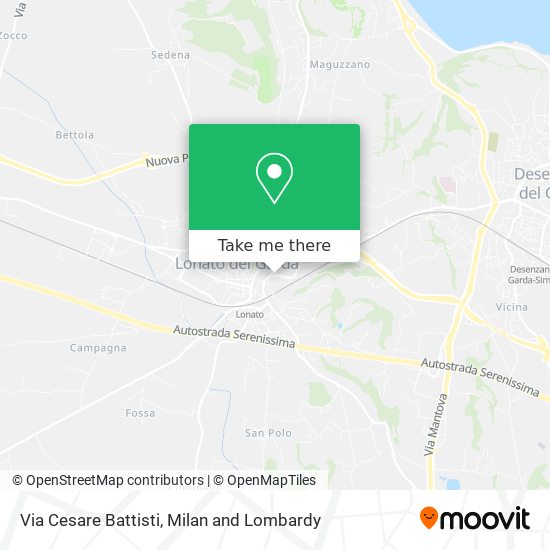 Via Cesare Battisti map
