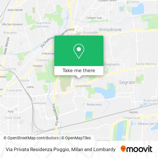 Via Privata Residenza Poggio map
