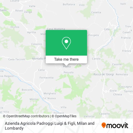 Azienda Agricola Padroggi Luigi & Figli map