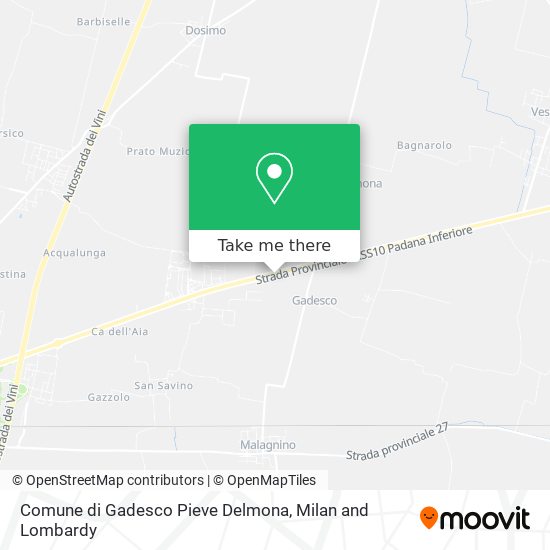 Comune di Gadesco Pieve Delmona map