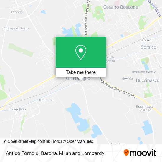 Antico Forno di Barona map