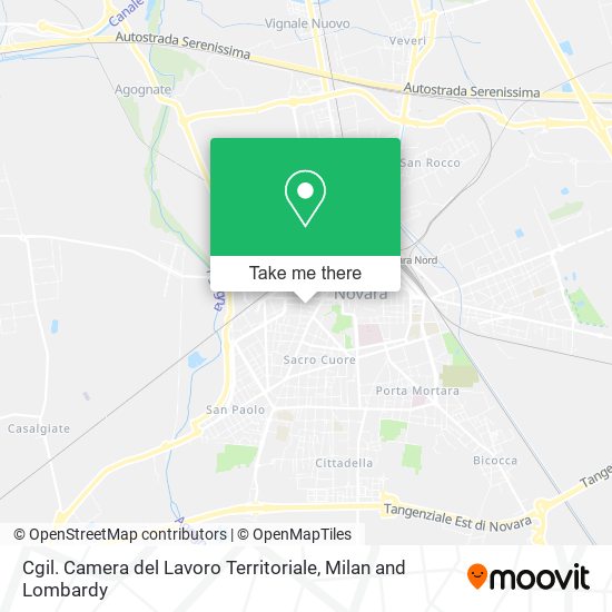 Cgil. Camera del Lavoro Territoriale map