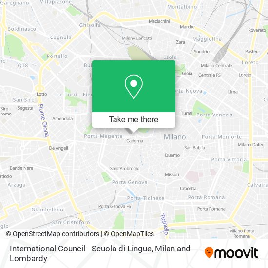 International Council - Scuola di Lingue map