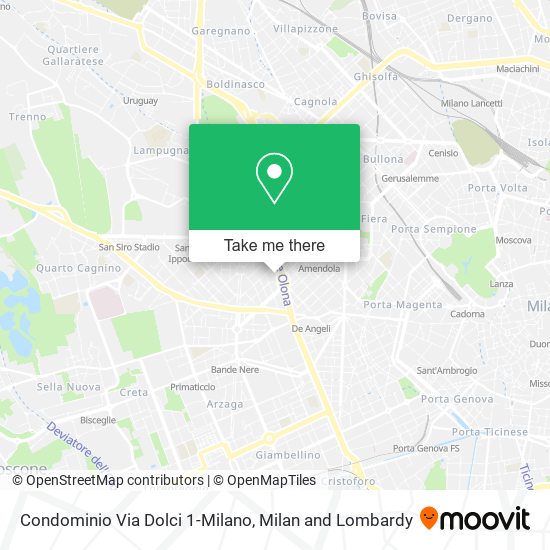Condominio Via Dolci 1-Milano map