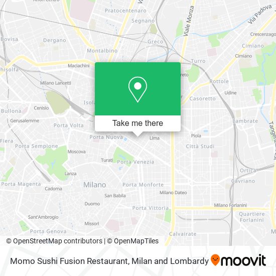Momo Sushi Fusion Restaurant map