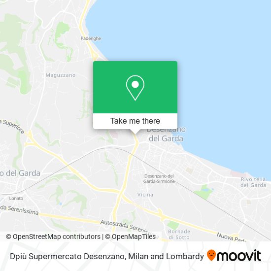 Dpiù Supermercato Desenzano map