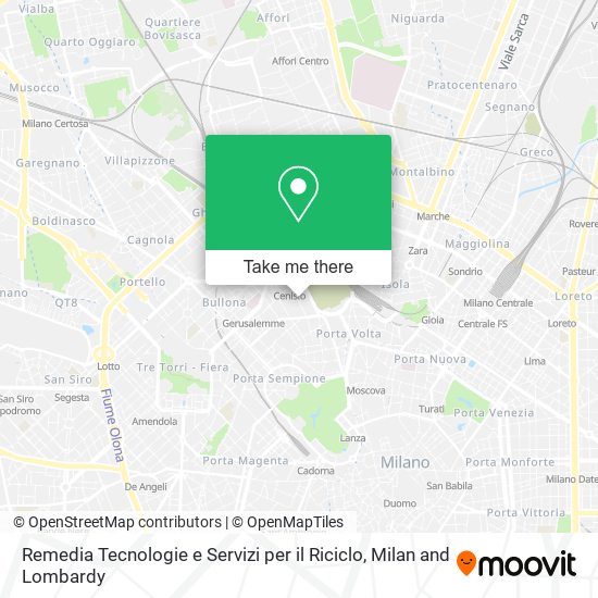 Remedia Tecnologie e Servizi per il Riciclo map