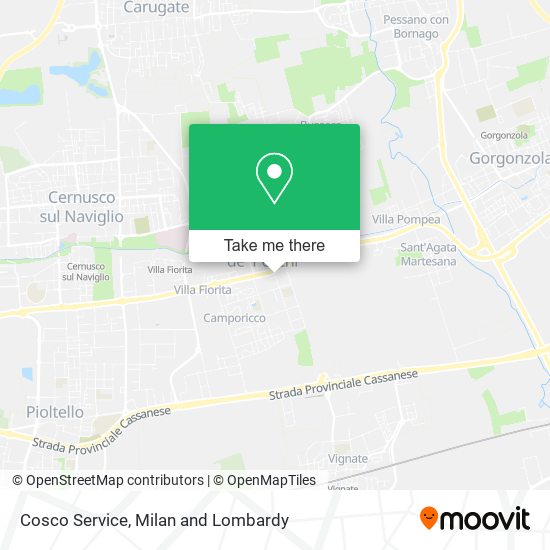 Cosco Service map