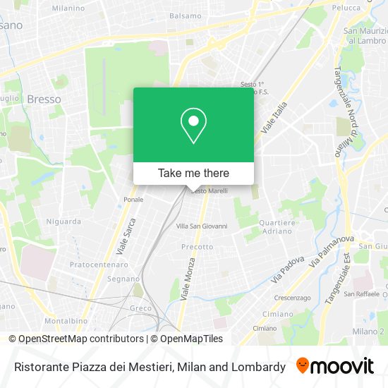 Ristorante Piazza dei Mestieri map