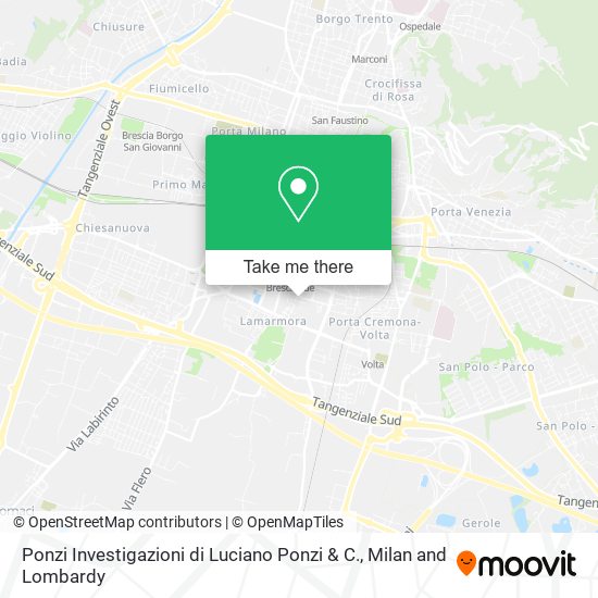 Ponzi Investigazioni di Luciano Ponzi & C. map
