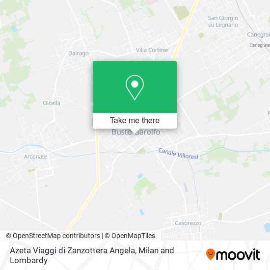 Azeta Viaggi di Zanzottera Angela map