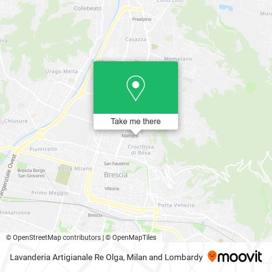 Lavanderia Artigianale Re Olga map