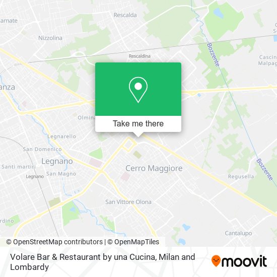 Volare Bar & Restaurant by una Cucina map