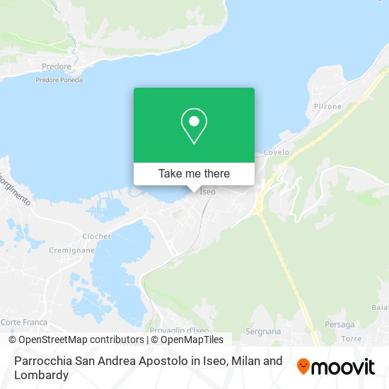 Parrocchia San Andrea Apostolo in Iseo map